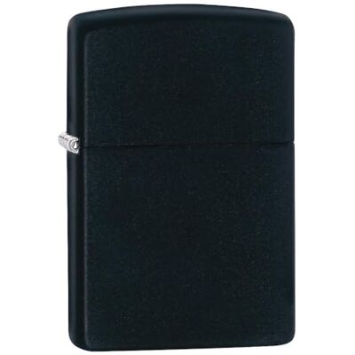 Zippo Lighter Media Black Matte Zippo Lighter Media Black Matte