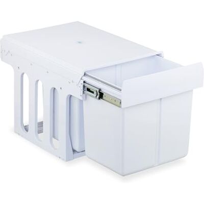 Relaxdays Porta Rifiuti Incassato Bianco - Gestione Riciclaggio Cucina Relaxdays Porta Rifiuti Incassato Bianco - Gestione Riciclaggio Cucina