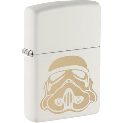 Zippo Accendino antivento, design originale Stormtrooper Helm, bianco opaco, ricaricabile, riutilizzabile, antivento, confezione regalo, prodotto negli Stati Uniti Zippo Accendino antivento, design originale Stormtrooper Helm, bianco opaco, ricaricabile, riutilizzabile, antivento, confezione regalo, prodotto negli Stati Uniti