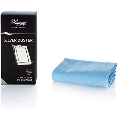 Hagerty Silver Duster Panno per la pulizia dell'argento con protezione antiossidante, 55 x 35 cm, in cotone impregnato, panno per lucidare l'argento e l'argento, panno per la pulizia efficace per Hagerty Silver Duster Panno per la pulizia dell'argento con protezione antiossidante, 55 x 35 cm, in cotone impregnato, panno per lucidare l'argento e l'argento, panno per la pulizia efficace per