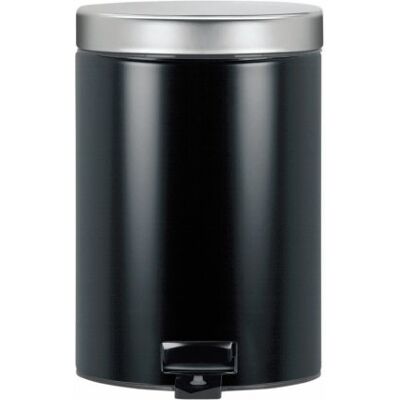 Brabantia Pedal Bin Classic Pattumiera a Pedale, 3 l, Nero Opaco Brabantia Pedal Bin Classic Pattumiera a Pedale, 3 l, Nero Opaco