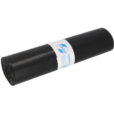 Deiss Premium Sacchetti per la spazzatura, 700 x 1100 x 0,06, 25 per rotolo, colore: nero Deiss Premium Sacchetti per la spazzatura, 700 x 1100 x 0,06, 25 per rotolo, colore: nero