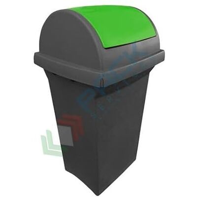 Mobil Plastic Pattumiera per la raccolta differenziata rifiuti, capacità 50 Lt, coperchio basculante, colore grigio/verde Mobil Plastic Pattumiera per la raccolta differenziata rifiuti, capacità 50 Lt, coperchio basculante, colore grigio/verde