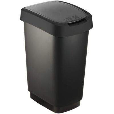Rotho Pattumiera Salsa 25l con coperchio, nero, 25l (33,3 x 25,2 x 47,6 cm) Rotho Pattumiera Salsa 25l con coperchio, nero, 25l (33,3 x 25,2 x 47,6 cm)