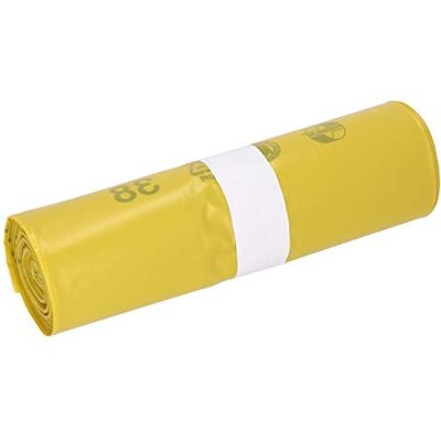 Deiss Premium Sacco per la spazzatura, 85 litri, colore: Giallo Deiss Premium Sacco per la spazzatura, 85 litri, colore: Giallo