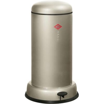 WESCO Baseboy Pattumiera in lamiera d'acciaio verniciata a polvere, 20 litri, inserto in metallo, ammortizzatore integrato, pedana in metallo con superficie in gomma WESCO Baseboy Pattumiera in lamiera d'acciaio verniciata a polvere, 20 litri, inserto in metallo, ammortizzatore integrato, pedana in metallo con superficie in gomma