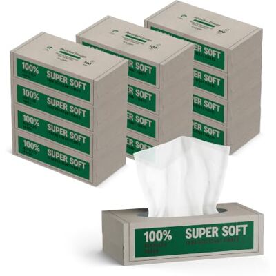 by Amazon 4 strati Fazzoletti per il viso in carta riciclata al 100%, 1200 unità, (12 confezioni da 100 ogni) ( Precedentemente "Amazon Aware" ,Stesso prodotto) by Amazon 4 strati Fazzoletti per il viso in carta riciclata al 100%, 1200 unità, (12 confezioni da 100 ogni) ( Precedentemente "Amazon Aware" ,Stesso prodotto)
