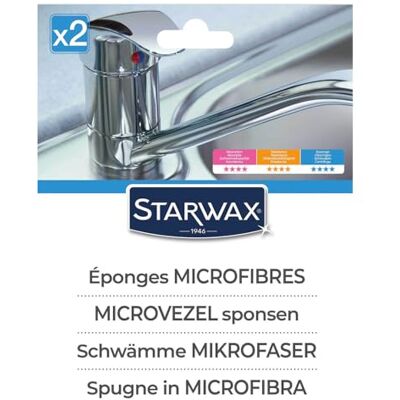 Spugna Microfibra STARWAX - Strumento di Pulizia Domestica Spugna Microfibra STARWAX - Strumento di Pulizia Domestica