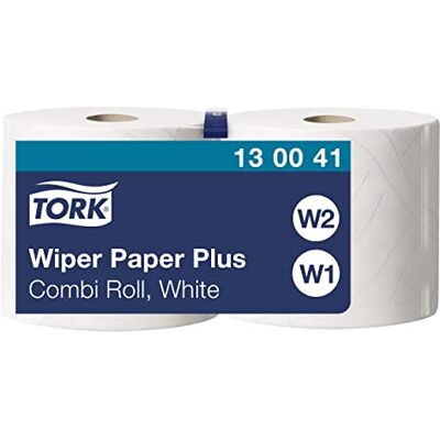 Tork Carta Plus per asciugatura Premium QuickDry, compatibile con i sistemi W1 e W2, 2 veli, 1 x 2 rotoloni (2 x 255 m), colore bianco Tork Carta Plus per asciugatura Premium QuickDry, compatibile con i sistemi W1 e W2, 2 veli, 1 x 2 rotoloni (2 x 255 m), colore bianco
