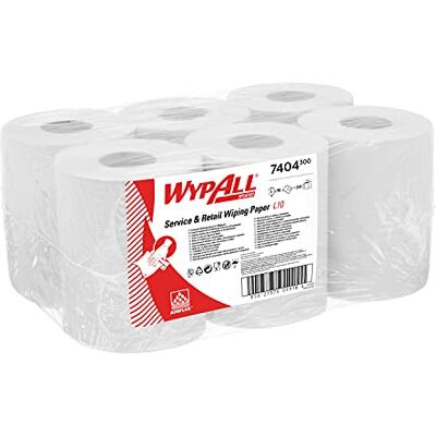 Wypall - L10 - 1-Ply - Bianco - Rotolo centrefeed sgrassaggio Wypall - L10 - 1-Ply - Bianco - Rotolo centrefeed sgrassaggio