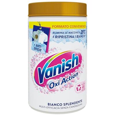 VANISH Oxi Action Multipower Polvere Bianco Splendente, Smacchiatore per Capi Bianchi, 1 Confezione da 1.5Kg per Bucato, Additivo Lavatrice Multiazione senza Candeggina VANISH Oxi Action Multipower Polvere Bianco Splendente, Smacchiatore per Capi Bianchi, 1 Confezione da 1.5Kg per Bucato, Additivo Lavatrice Multiazione senza Candeggina