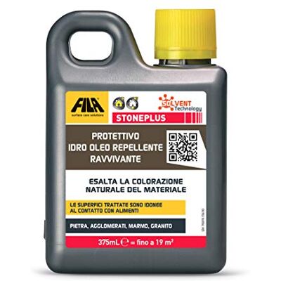 FILA Surface Care Solutions , Protettivo per Pietra Impregnante Ravvivante ad Azione Antimacchia, 375ml FILA Surface Care Solutions , Protettivo per Pietra Impregnante Ravvivante ad Azione Antimacchia, 375ml