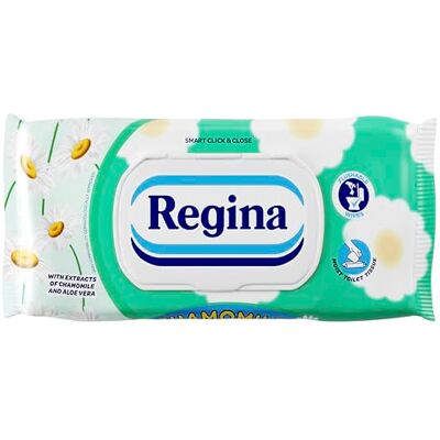Regina Chamomile Carta Igienica Umidificata 12 Pezzi Regina Chamomile Carta Igienica Umidificata 12 Pezzi