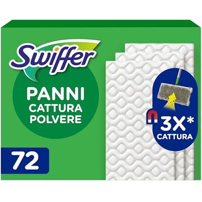 Swiffer Ricariche Catturapolvere Per Scopa 72 Pezzi, Per Catturare E Intrappolare La Polvere Swiffer Ricariche Catturapolvere Per Scopa 72 Pezzi, Per Catturare E Intrappolare La Polvere