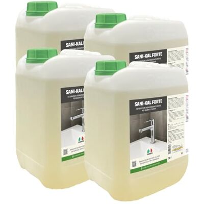 Marbec Sani-Kal Forte 5LTx4Pz Detergente anticalcare forte per bagno, elimina incrostazioni ostinate, ruggine e residui di sapone Marbec Sani-Kal Forte 5LTx4Pz Detergente anticalcare forte per bagno, elimina incrostazioni ostinate, ruggine e residui di sapone