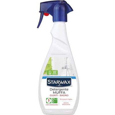 STARWAX Sgrassatore per fughe 500ml Elimina sporco macchie di grasso e tracce di calcare sul piastrellato, formula javellizzata efficace STARWAX Sgrassatore per fughe 500ml Elimina sporco macchie di grasso e tracce di calcare sul piastrellato, formula javellizzata efficace