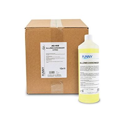 Funny AG 468 Detergente con profumo di agrumi, 1 L (Confezione da 12 pezzi) Funny AG 468 Detergente con profumo di agrumi, 1 L (Confezione da 12 pezzi)