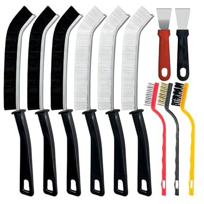Wintem Kit Pulizia Casa Completo da 11 Pezzi con Spazzole Multiuso e Raschietti per Pulizia Fughe, Cucina e Bagno, Facile da Usare, Compatto e Antiscivolo per una Pulizia Profonda Wintem Kit Pulizia Casa Completo da 11 Pezzi con Spazzole Multiuso e Raschietti per Pulizia Fughe, Cucina e Bagno, Facile da Usare, Compatto e Antiscivolo per una Pulizia Profonda