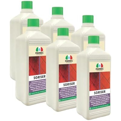 Marbec Sgriser® 1LTx6Pz Detergente decerante sgrassante forte per cotto pietra marmo e klinker rimuove oli cere incrostazioni Marbec Sgriser® 1LTx6Pz Detergente decerante sgrassante forte per cotto pietra marmo e klinker rimuove oli cere incrostazioni