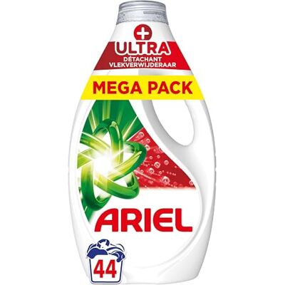 Ariel Detersivo Liquido, 44 Lavaggi, +Smacchiatore Ultra Ariel Detersivo Liquido, 44 Lavaggi, +Smacchiatore Ultra