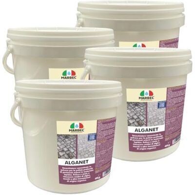 Marbec Alganet® 4KGx4Pz Detergente smacchiante in polvere, rimuove annerimenti da pietra, cotto, gres, cemento e PVC. Marbec Alganet® 4KGx4Pz Detergente smacchiante in polvere, rimuove annerimenti da pietra, cotto, gres, cemento e PVC.