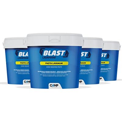 CAMP BLAST Pasta Lavamani con Abrasivi Naturali, al Profumo di Limone, 4 x 4000 ml CAMP BLAST Pasta Lavamani con Abrasivi Naturali, al Profumo di Limone, 4 x 4000 ml