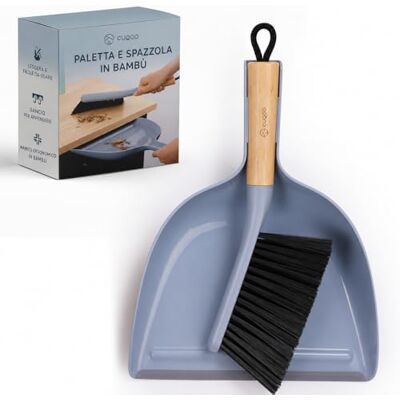 CUQOO Piccolo set di scopa e paletta in bambù – Scopa compatta con manico in legno e padella con setole morbide – Mini set di pulizia per interni per cucina, piani di lavoro e pavimenti CUQOO Piccolo set di scopa e paletta in bambù – Scopa compatta con manico in legno e padella con setole morbide – Mini set di pulizia per interni per cucina, piani di lavoro e pavimenti