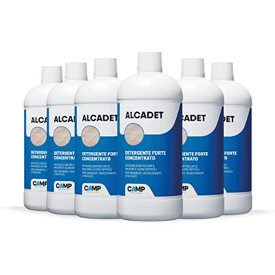 CAMP Alcadet – Detersivo Pavimenti Smacchiatore Concentrato, Detergente Pavimenti Sgrassante, Rimuove Macchie, Unto e Aloni su Gres, Ceramica e Cotto – Prodotti Pulizia Casa e Uso Industriale, 6 x 1l CAMP Alcadet – Detersivo Pavimenti Smacchiatore Concentrato, Detergente Pavimenti Sgrassante, Rimuove Macchie, Unto e Aloni su Gres, Ceramica e Cotto – Prodotti Pulizia Casa e Uso Industriale, 6 x 1l