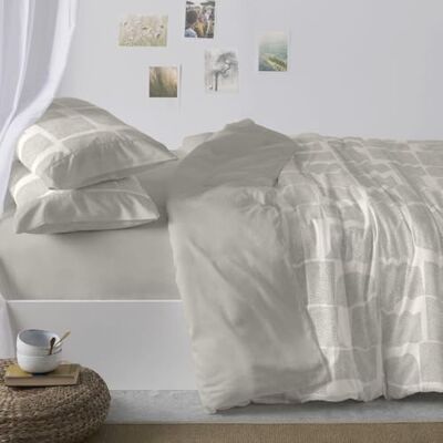 Blanco Copripiumini, Cotone, Alloro, Ancho de 105 Blanco Copripiumini, Cotone, Alloro, Ancho de 105