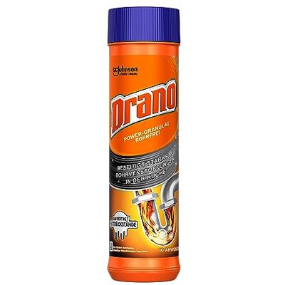 Drano Power Granulato Detergente per scarico senza tubi, rimuove l'intasamento dei tubi in cucina, 10 applicazioni, confezione da 1 (500 g) Drano Power Granulato Detergente per scarico senza tubi, rimuove l'intasamento dei tubi in cucina, 10 applicazioni, confezione da 1 (500 g)