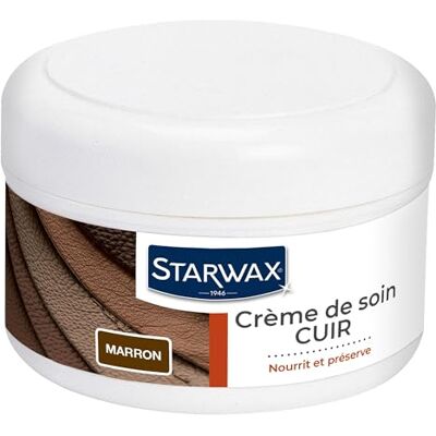 Crema Pelle STARWAX Marrone - Idrata e riscalda la tonalità - Cura della pelle Crema Pelle STARWAX Marrone - Idrata e riscalda la tonalità - Cura della pelle