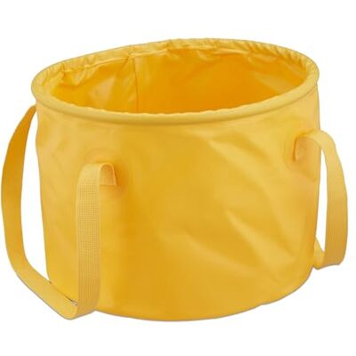 RELAXDAYS Secchio Pieghevole Giallo Compatto - Campeggio & Pesca RELAXDAYS Secchio Pieghevole Giallo Compatto - Campeggio & Pesca