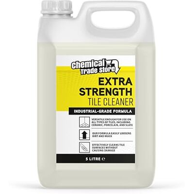Chemical Trade Store Detergente per piastrelle Soluzione detergente per pavimenti in ceramica, pietra naturale, potente rimozione dello sporco 5 litri Chemical Trade Store Detergente per piastrelle Soluzione detergente per pavimenti in ceramica, pietra naturale, potente rimozione dello sporco 5 litri