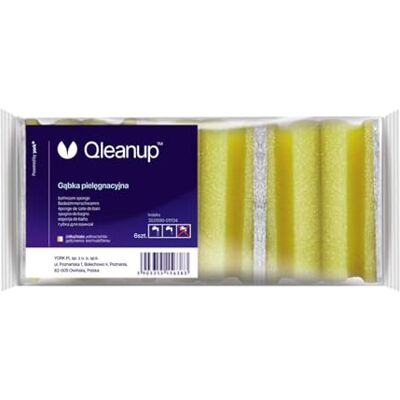 York Qleanup Spugna per pulizia, 6 pezzi, per la pulizia della cucina, double face, grande, colore giallo York Qleanup Spugna per pulizia, 6 pezzi, per la pulizia della cucina, double face, grande, colore giallo