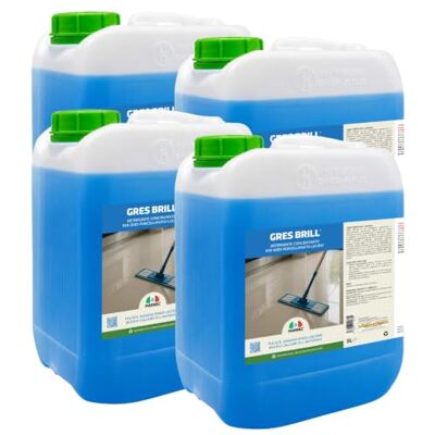 Marbec Gres Brill ® 5LTx4Pz Detergente disincrostante per gres porcellanato lucido, elimina aloni e patine calcaree Marbec Gres Brill ® 5LTx4Pz Detergente disincrostante per gres porcellanato lucido, elimina aloni e patine calcaree