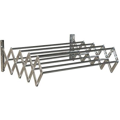 MSV 130080 Stendino Estensibile, in Metallo Cromato, 80 x 66 x 18,5 cm MSV 130080 Stendino Estensibile, in Metallo Cromato, 80 x 66 x 18,5 cm