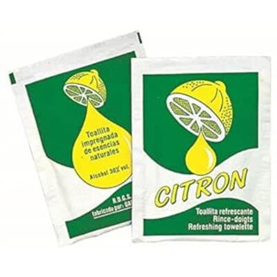 Garcia de Pou Salviette Rinfrescante "Citron" 6X8 Cm Bianco Cellulosa 500 Unità Garcia de Pou Salviette Rinfrescante "Citron" 6X8 Cm Bianco Cellulosa 500 Unità