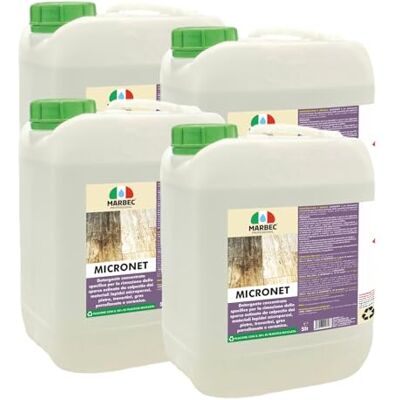 Marbec Micronet® 5LTx4Pz detergente concentrato, gres porcellanato, ceramica, pietre lucidate, superfici microporose, pulizia profonda Marbec Micronet® 5LTx4Pz detergente concentrato, gres porcellanato, ceramica, pietre lucidate, superfici microporose, pulizia profonda