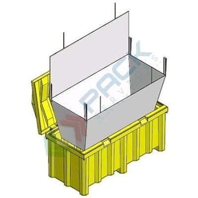 Mobil Plastic Bisaccia in tessuto per contenitore per raccolta differenziata di tubi al neon, mis. 170 L x 80 P x 70 H cm, colore bianco Mobil Plastic Bisaccia in tessuto per contenitore per raccolta differenziata di tubi al neon, mis. 170 L x 80 P x 70 H cm, colore bianco