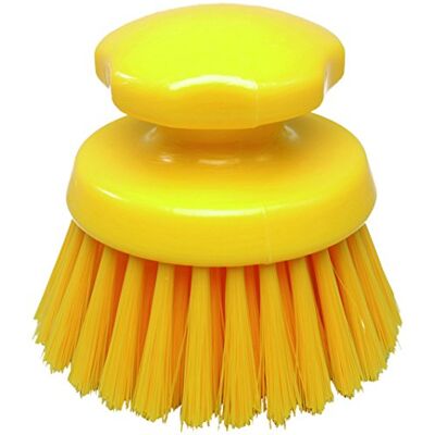 Maya 54134 – spazzola Mano Rotondo, fibra semidura, Diametro 125 mm, Giallo Maya 54134 – spazzola Mano Rotondo, fibra semidura, Diametro 125 mm, Giallo