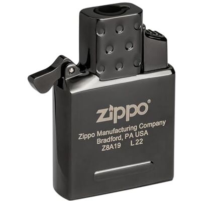 Zippo Inserto Gas per accendini tempesta – nero – Fiamma Jet Blu – Single Flame – Ricaricabile al Butano – Si adatta a Classics Zippo Inserto Gas per accendini tempesta – nero – Fiamma Jet Blu – Single Flame – Ricaricabile al Butano – Si adatta a Classics