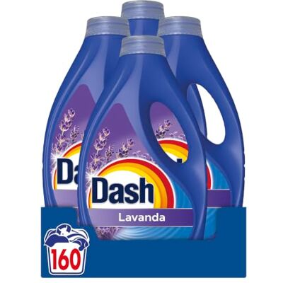 Dash Detersivo Liquido Lavatrice, 160 Lavaggi (4x40), Lavanda, Rimuove Le Macchie e Igienizza, Dona Freschezza, Brillantezza Per I Capi, Efficace Anche A Freddo E In Cicli Brevi Dash Detersivo Liquido Lavatrice, 160 Lavaggi (4x40), Lavanda, Rimuove Le Macchie e Igienizza, Dona Freschezza, Brillantezza Per I Capi, Efficace Anche A Freddo E In Cicli Brevi