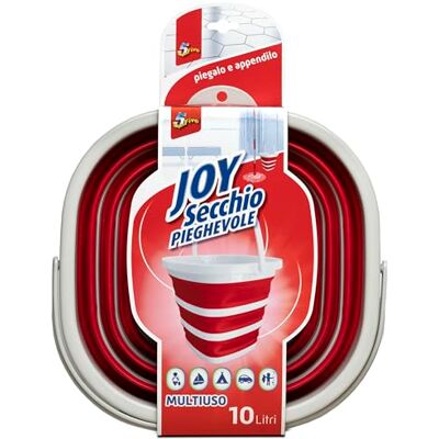 SUPERFIVE , Joy Secchio, Secchio 10L, Secchio Pieghevole in Silicone Antistrappo, Facile da Aprire e Chiudere, Trasportabile con Manico, Uso Interno e Esterno, Salvaspazio SUPERFIVE , Joy Secchio, Secchio 10L, Secchio Pieghevole in Silicone Antistrappo, Facile da Aprire e Chiudere, Trasportabile con Manico, Uso Interno e Esterno, Salvaspazio