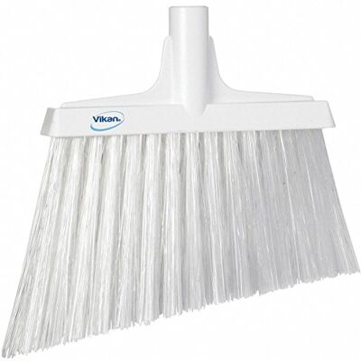 Vikan Scopa angolare igienica Fibre lunghe oblique extra rigide Bianco Vikan Scopa angolare igienica Fibre lunghe oblique extra rigide Bianco