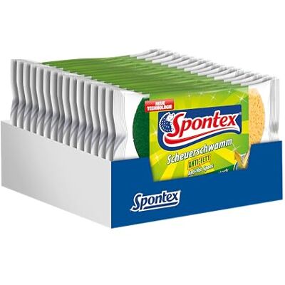 Spugna pulizia Spontex - Resistente al grasso, riutilizzabile, 32 pezzi Spugna pulizia Spontex - Resistente al grasso, riutilizzabile, 32 pezzi
