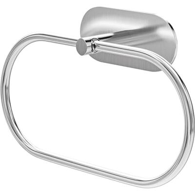 Amig Portasciugamani adesivo da bagno Mod. -2 Supporto da parete per asciugamani Adesivo senza viti 205 x 125 mm Acciaio inossidabile Argento opaco Amig Portasciugamani adesivo da bagno Mod. -2 Supporto da parete per asciugamani Adesivo senza viti 205 x 125 mm Acciaio inossidabile Argento opaco