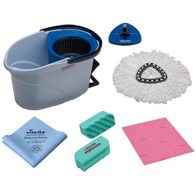 Vileda Professional ,UltraSpin Mini Kit, Mop rotante,Accessori,Senza Manico Vileda Professional ,UltraSpin Mini Kit, Mop rotante,Accessori,Senza Manico