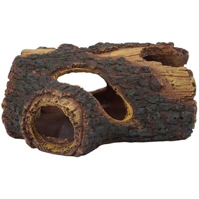 Relaxdays Decorazione per Acquario, Tronco in poliresina, HxLxP: 5,5 x 13,5 x 9 cm, per acquari Dolci e salati, Marrone Relaxdays Decorazione per Acquario, Tronco in poliresina, HxLxP: 5,5 x 13,5 x 9 cm, per acquari Dolci e salati, Marrone