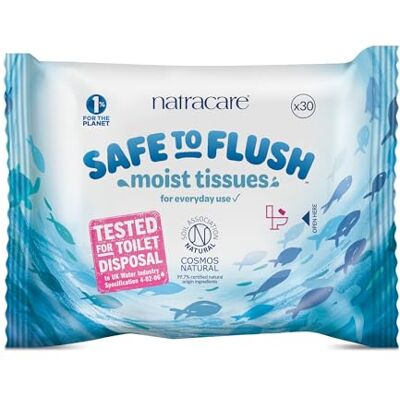 natracare Confezione da 4 salviette umidificate per lavare i tessuti, 30 salviette natracare Confezione da 4 salviette umidificate per lavare i tessuti, 30 salviette