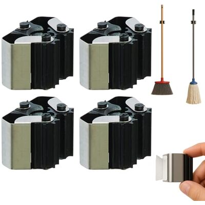 Brinox Appendi Scope Adesivo Confezione 4 Acciaio Inossidabile Gancio per Scope e Mop con Rulli di Gomma Brinox Appendi Scope Adesivo Confezione 4 Acciaio Inossidabile Gancio per Scope e Mop con Rulli di Gomma